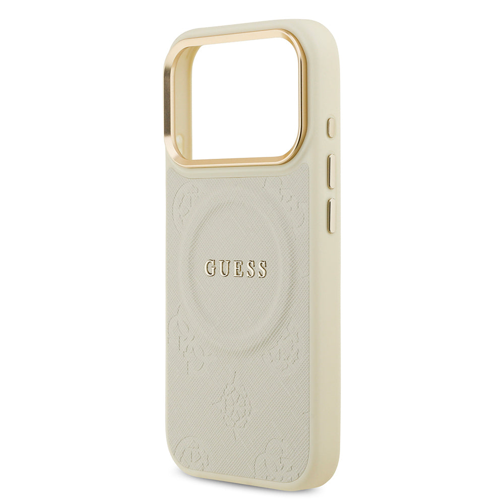 Guess iPhone 17 Pro Orjinal Lisanslı M-safe Şarj Özellikli Sıcak Baskılı Yazı Logolu PU Deri Peony Kılıf Guess iPhone 17 Pro Orjinal Lisanslı M-safe Şarj Özellikli Sıcak Baskılı Yazı Logolu PU Deri Peony Kılıf